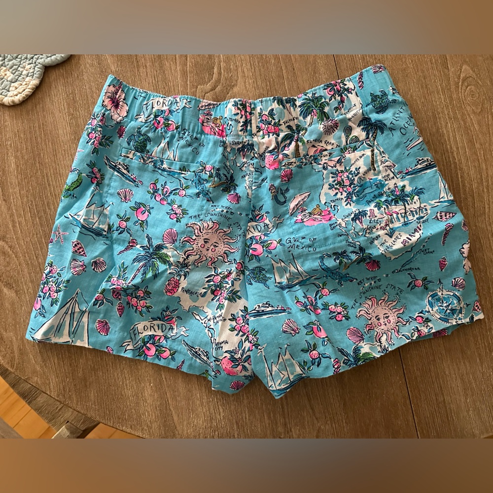 Lilly Pulitzer lilo Florida print shorts size M